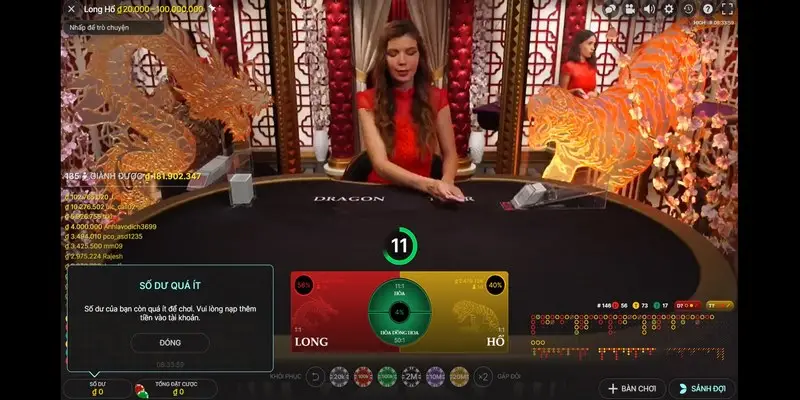 Master Sòng Bài Long Hổ Trên Live Casino Iwin Club